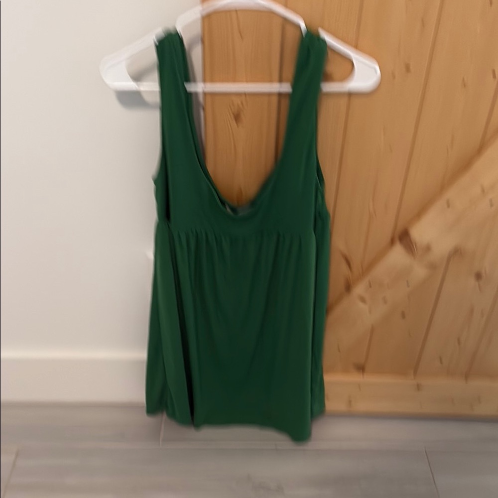 Free People Forest Green Tank Top